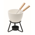 Kleines Schokoladenfondue-Set für 2 Personen, 240 ml farbe weiß