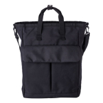 Laptop-Rucksack mit 2 Taschen mit Klettverschluss, 15'' farbe schwarz siebte Ansicht