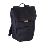 Laptop-Rucksack mit PU-Details als Klappe und Metallverschluss, 15'' farbe schwarz sechste Ansicht