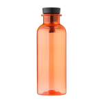 RPET-Flasche mit Gummigriff und Bambusdetail, 500 ml farbe orange erste Ansicht