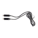 1-Meter-Nylon-Ladekabel mit USB-C-Anschlüssen, 65 W farbe schwarz fünfte Ansicht