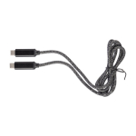 1-Meter-Nylon-Ladekabel mit USB-C-Anschlüssen, 100 W farbe schwarz fünfte Ansicht