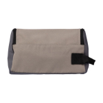 Reise-Kosmetiktasche aus Polyester mit einem Fach und seitlichem Griff farbe taupe 41603.75