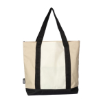 RPET-Tasche mit Reißverschluss oben und Fronttasche farbe beige 41603.75