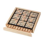 Spannendes Sudoku-Brettspiel aus Holz als Merchandising farbe braun erste Ansicht