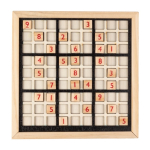 Spannendes Sudoku-Brettspiel aus Holz als Merchandising farbe braun vierte Ansicht