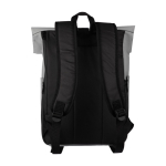 PU-Laptop-Rucksack mit Front- und Seitentasche, 15'' farbe grau erste Ansicht