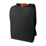 Wasserdichter Laptop-Rucksack mit magnetischem PU-Verschluss, 15'' farbe schwarz 41603.75