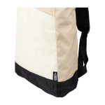 Rolltop-Rucksack aus RPET mit Frontreißverschluss farbe beige erste Ansicht