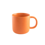 Rustikale Kaffeetasse aus Keramik mit matter Oberfläche, 90 ml farbe orange zweite Ansicht