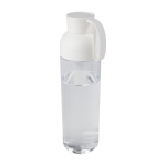 Flasche aus recyceltem Kunststoff mit Silikongriff, 600 ml farbe weiß