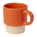 Espressotasse mit Tonboden und matter Oberfläche, 130 ml farbe orange