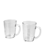 Set mit zwei Teegläsern aus Glas, Fassungsvermögen 310 ml Ansicht mit Druckbereich