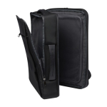 Robuster Laptop-Rucksack aus recyceltem Polyester, 17” farbe schwarz Seitenansicht