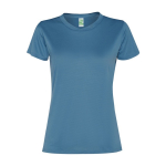 Sport-Damen-Shirt aus recyceltem Polyester, 100 g/m², Roly farbe pastellblau