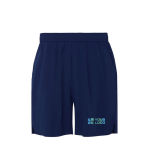 Unisex-Sport-Shorts aus recyceltem Polyester, 100 g/m2, Roly Ansicht mit Druckbereich