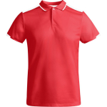 Kurzarm-Polo für Herren aus Polyester, 140 g/m2, Roly farbe rot