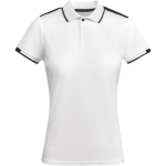 Damen-Kurzarm-Polo aus Polyester, 140 g/m2, Roly farbe weiß