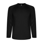 Langarm-Sportshirt aus Polyester für Herren, 150 g/m2, Roly farbe schwarz