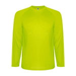 Langarm-Sportshirt aus Polyester für Herren, 150 g/m2, Roly farbe neongelb