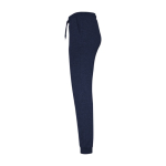 Damen-Sporthose aus Baumwolle und Polyester, 280 g/m2, Roly farbe marineblau Seitenansicht