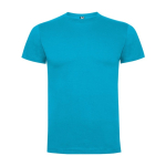 Kurzarm-T-Shirt aus Baumwolle für Herren, 165 g/m2, Roly farbe türkis