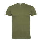 Kurzarm-T-Shirt aus Baumwolle für Herren, 165 g/m2, Roly farbe militärgrün