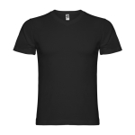 Kurzarm-T-Shirt aus Baumwolle für Herren, 155 g/m2, Roly farbe schwarz