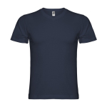 Kurzarm-T-Shirt aus Baumwolle für Herren, 155 g/m2, Roly farbe marineblau