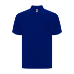 Unisex-Polo aus Baumwolle und Polyester, 190 g/m2, Roly farbe blau