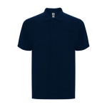 Unisex-Polo aus Baumwolle und Polyester, 190 g/m2, Roly farbe marineblau