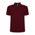 Herren-Piqué-Polo aus Materialmix, 190 g/m2, Roly farbe bordeaux