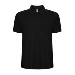 Herren-Piqué-Polo aus Materialmix, 190 g/m2, Roly farbe schwarz