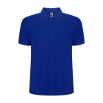 Herren-Piqué-Polo aus Materialmix, 190 g/m2, Roly farbe blau