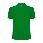 Herren-Piqué-Polo aus Materialmix, 190 g/m2, Roly farbe grasgrün