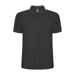 Herren-Piqué-Polo aus Materialmix, 190 g/m2, Roly farbe graphit