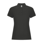 Damen-Piqué-Polo aus Baumwolle und Polyester, 190 g/m2, Roly farbe graphit