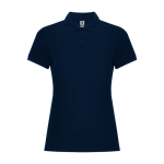 Damen-Piqué-Polo aus Baumwolle und Polyester, 190 g/m2, Roly farbe marineblau