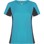 Damen-Sportshirt aus Polyester, 140 g/m2, Roly farbe türkis