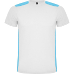 Unisex-Kurzarm-Sportshirt aus Polyester, 130 g/m2, Roly farbe weiß