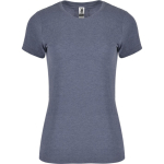 Damen-Shirt aus Baumwolle und Polyester, 150 g/m2, Roly farbe blau mamoriert