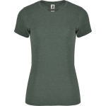 Damen-Shirt aus Baumwolle und Polyester, 150 g/m2, Roly farbe grün mamoriert