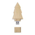 USB-Stick aus Holz in Tannenbaum-Form mit Kappe, 16 GB farbe natürliche farbe erste Ansicht