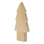 USB-Stick aus Holz in Tannenbaum-Form mit Kappe, 16 GB zweite Ansicht