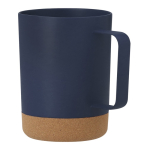 PP-Tasse mit Kork am Boden und quadratischem Griff, 400 ml zweite Ansicht