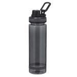 Transparente Flasche aus RPET mit Deckel und Griff, 700 ml farbe schwarz erste Ansicht