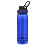 Transparente Flasche aus RPET mit Deckel und Griff, 700 ml farbe blau erste Ansicht