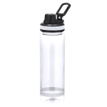 Transparente Flasche aus RPET mit Deckel und Griff, 700 ml farbe transparent erste Ansicht