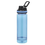 Transparente Flasche aus RPET mit Deckel und Griff, 700 ml farbe hellblau erste Ansicht