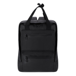 Laptop-Rucksack aus PU mit doppeltem Tragegriff, 15'' farbe schwarz erste Ansicht